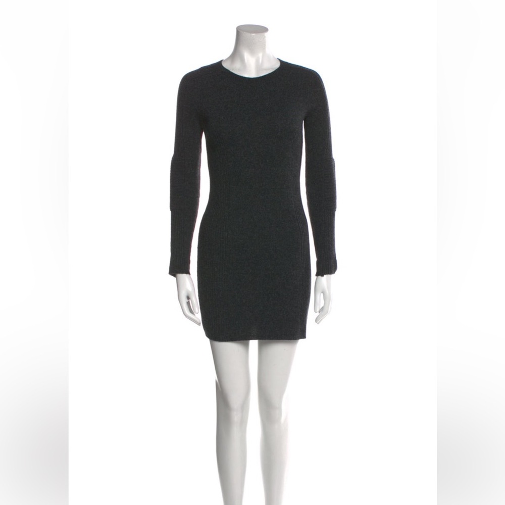 Isabel Marant Elegant Grey Knit mini Dress